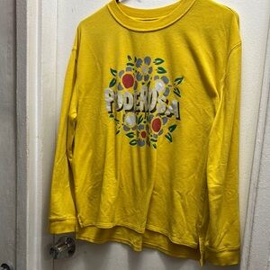 Well Worn Yellow Floral Blouse
